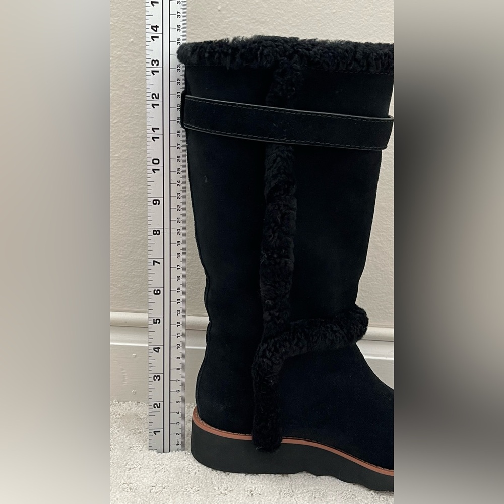 Coach Suede and Shearling Boots - Picture 9 of 10